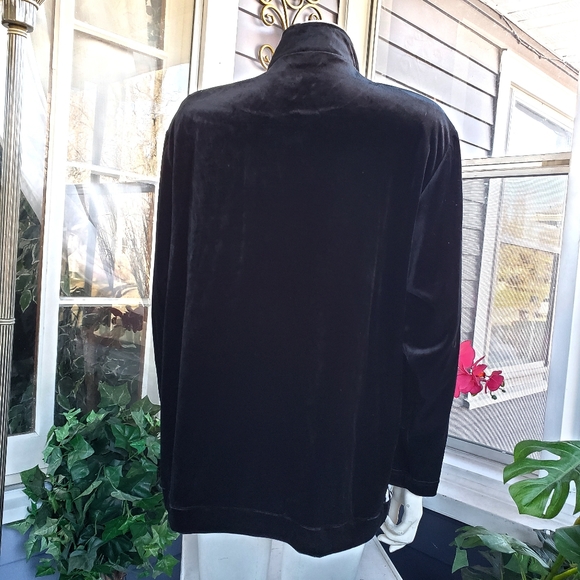 New With Tag Blast Black & White Zebra Print Velvet Zipped Up Front Jacket /Med. - Picture 7 of 11